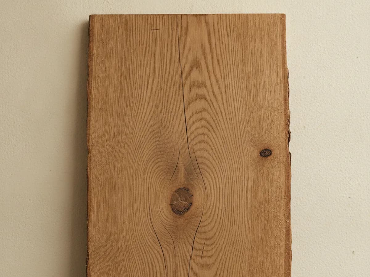 Bohle zur Holzauswahl vor dem Tischbau